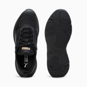 Cassia Women's Sneakers, Puma Black-Puma Black-Puma Team Gold, extralarge-IND