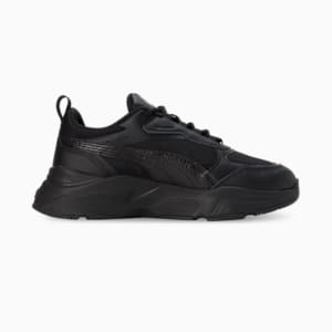 Cassia Women's Sneakers, Puma Black-Puma Black-Puma Team Gold, extralarge-IND