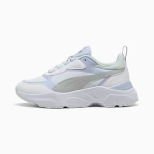 Cassia Women's Trainers, PUMA White-Cool Light Gray-Cool Weather-Peaceful Blue, extralarge-GBR