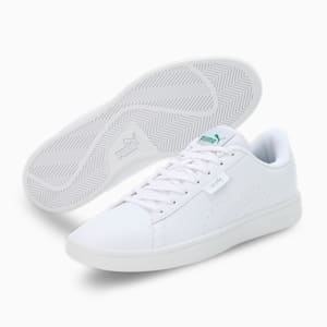 PUMA x one8 Smash Men's Shoes, Puma White-Amazon Green, extralarge-IND