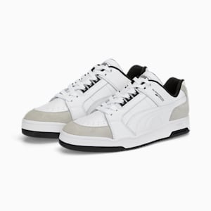 ユニセックス スリップストリーム ローカット レトロ スニーカー, Puma White-Vaporous Gray, extralarge-JPN