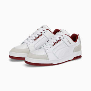 Slipstream Lo Retro Unisex Sneakers, Puma White-Intense Red, extralarge-IND