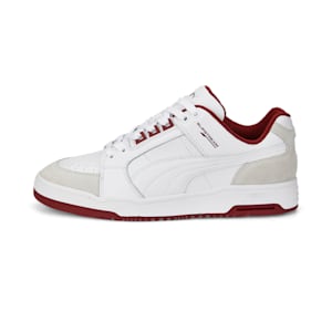 Slipstream Lo Retro Unisex Sneakers, Puma White-Intense Red, extralarge-IND