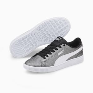 Chaussures Vikky v3 Glitz Jeune, Puma Black-Puma White-Puma Silver