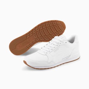 Zapatos deportivos ST Runner v3 L para hombre, Puma White-Puma White-Gum
