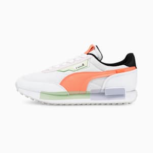 Future Rider MIS Women's Sneakers, Puma White-Peach Pink-Butterfly