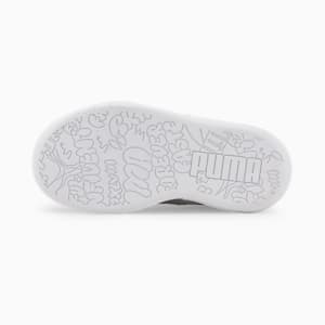 Tenis Multiflex Glitz Formstrip para niñas, Puma White-Puma Silver, extralarge