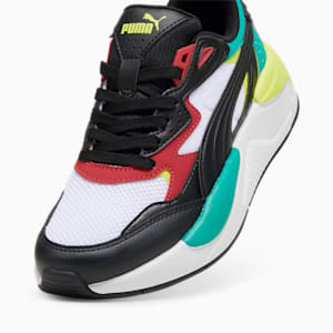 X-Ray Speed Sneakers Big Kids, PUMA White-PUMA Black-Club Red-Sparkling Green, extralarge