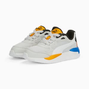 X-Ray Speed AC Kids' Trainers, Feather Gray-PUMA White-Victoria Blue-Zinnia