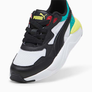 X-Ray Speed Little Kids' Shoes, PUMA White-PUMA Black-Club Red-Sparkling Green, extralarge