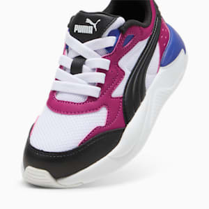 Tenis infantiles X-Ray Speed AC, PUMA White-PUMA Black-Mauved Out-Magenta Gleam, extralarge