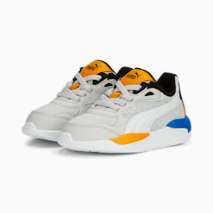 X-Ray Speed AC Babies' Trainers, Feather Gray-PUMA White-Victoria Blue-Zinnia