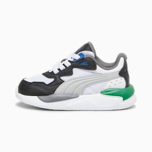 Souliers X-Ray Speed, tout-petit, Blanc PUMA - Gris clair froid - Noir PUMA - Vert Archive, très grand