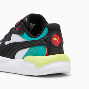 Tenis para bebés X-Ray Speed AC, PUMA White-PUMA Black-Club Red-Sparkling Green, extralarge