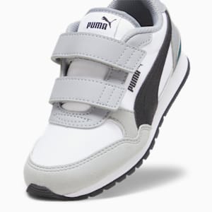 ST Runner v3 NL Little Kids' Shoes, PUMA White-PUMA Black-Cool Mid Gray, extralarge