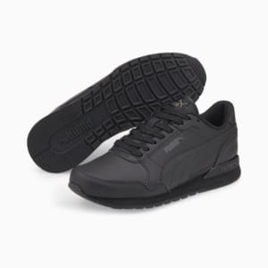 Tenis de cuero para jóvenes ST Runner v3, Puma Black-Puma Black, extralarge