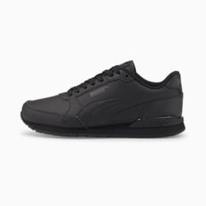 ST Runner v3 Leather Sneakers Big Kids, Puma Black-Puma Black, extralarge