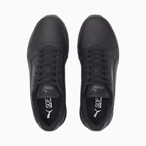 ST Runner v3 Leather Sneakers Big Kids, Puma Black-Puma Black, extralarge