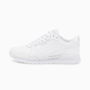 ST Runner v3 Leather Sneakers Big Kids, Puma White-Puma White, extralarge