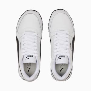 ST Runner v3 Leather Sneakers Big Kids, Puma White-Puma Black, extralarge