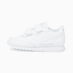 ST Runner v3 Leather Little Kids' Sneakers, Puma White-Puma White, extralarge