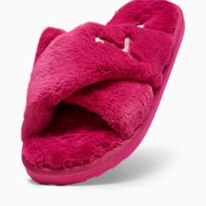 Fluff X Strap Women's Slide, Pinktastic-PUMA White
