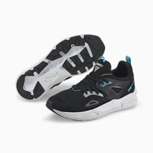 TRC Blaze Unisex Sneakers, Puma Black-Blue Atoll, extralarge-IND