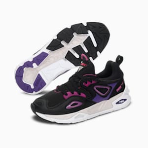 TRC Blaze Tech Unisex Sneakers, Puma Black-Prism Violet, extralarge-IND