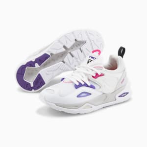 TRC Blaze Tech Unisex Sneakers, Puma White-Prism Violet, extralarge-IND