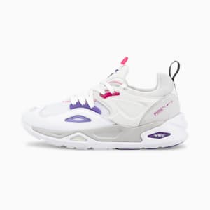 TRC Blaze Tech Unisex Sneakers, Puma White-Prism Violet, extralarge-IND