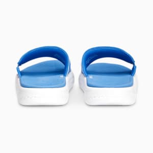 Sandalias Softride Slide para niños grandes, Dusky Blue-PUMA White
