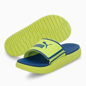 Softride Youth Slides, Lime Smash-Clyde Royal