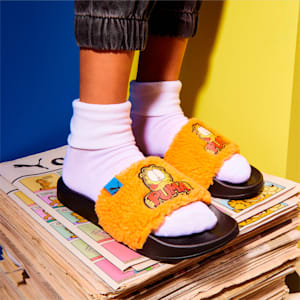 PUMA x GARFIELD Leadcat 2.0 Little Kids' Sandals, Puma Black-Zinnia