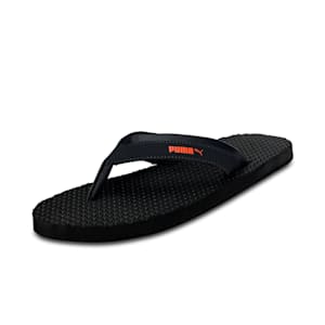 Shiatsu V2 Men's Flipflops, Dark Shadow-Vibrant Orange