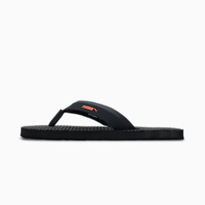 Shiatsu V2 Men's Flipflops, Dark Shadow-Vibrant Orange