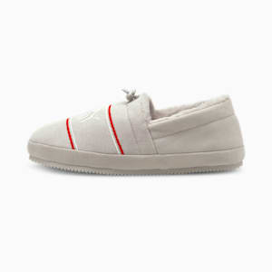 Tuff Mocc Jersey Slippers, Nimbus Cloud-Puma White-High Risk Red