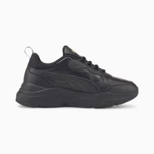 Cassia SL Women's Sneakers, Puma Black-Puma Black-Puma Team Gold, extralarge