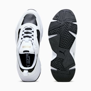 Cassia SL Women's Trainers, PUMA Black-PUMA White-PUMA Gold, extralarge-GBR