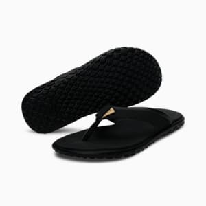 Galaxy Comfort V3 Men's Flipflops, Puma Black-Puma Team Gold