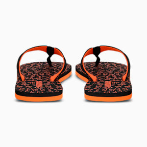 Snap V2 Unisex Flip Flops, Puma Black-Vibrant Orange