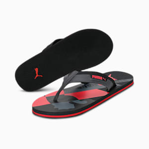 PUMA Gypsum 5 Men's Flip-Flops, Dark Shadow-Puma Black-High Risk Red
