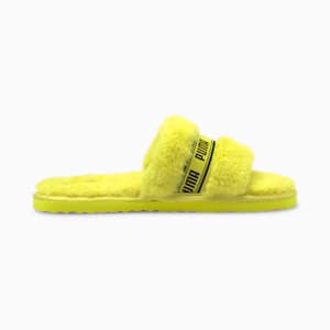 Fluff Slide Shoes Big Kids, Fluo Yellow-Puma Black