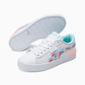 Jada Fly-mingo Beach Sneakers JR, Puma White-Fair Aqua-Elektro Peach