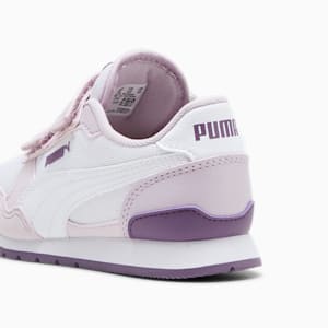 ST Runner v3 Mesh V Little Kids' Shoes, PUMA White-Grape Mist-Crushed Berry, extralarge