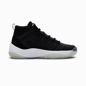Rebound Future Evo Youth Sneakers, Puma Black-Puma White-Puma Silver