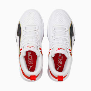 Rebound Future Evo Youth Sneakers, Puma White-Puma Black-High Risk Red-Puma Team Gold, extralarge-IND
