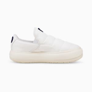 Suede Mayu Slip-On Canvas Women's Sneakers, Puma White-Marshmallow