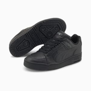 Zapatos deportivos Slipstream Lo para niños grandes, Puma Black-Dark Shadow, extragrande