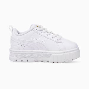 Tenis para bebés con cierre alternativo Mayze Lth, Puma White-Puma Team Gold, extralarge