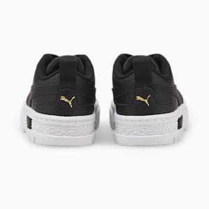 Mayze Lth Alternative Closure Babies' Trainers, Puma Black-Puma Team Gold, extralarge-GBR
